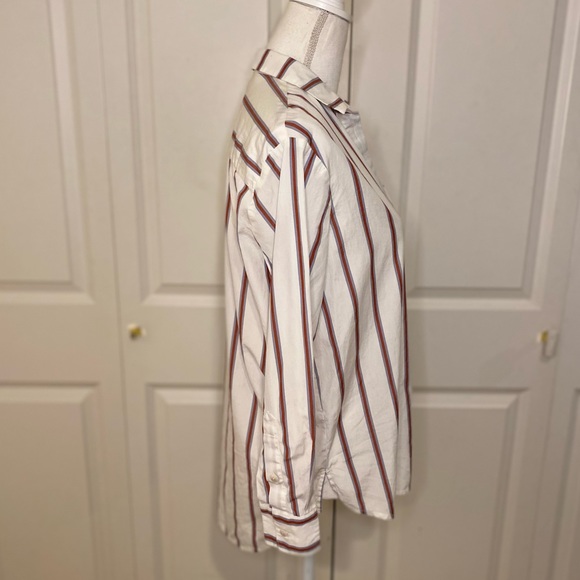 Madewell Oversized Ex-Boyfriend Shirt in Odessa Stripe | Size XS - Picture 7 of 13